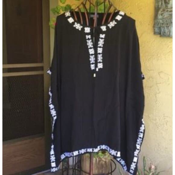 Vince Camuto Kaftan Black Size 1x - Picture 5 of 6